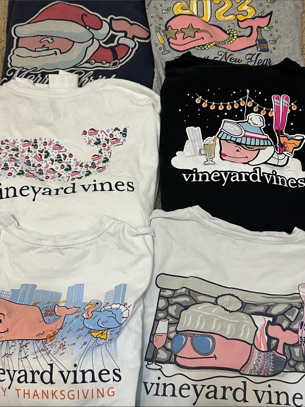 Lot of Vineyard Vines Tees,L & XL